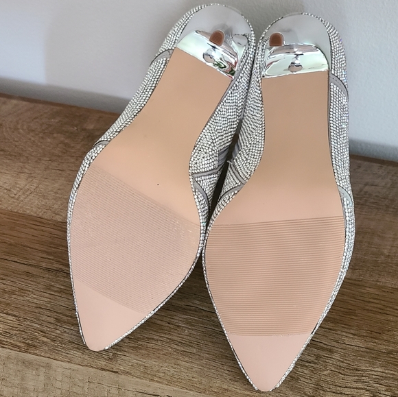 🌟Madden NYC Starr Rhinestone Detail Stiletto Heel Ankle Boots Size 8 - Picture 9 of 11